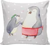 Mr. & Mrs. Panda kissen für sofa Pinguin mit Kind - Grau Produktbild-Vorschau 1