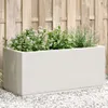 vidaXL Pflanzkübel Weiß 80x36x35 cm PP Produktbild-Vorschau 2