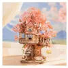 puzzle 3D, Casa sull'albero di Sakura, Rolife, 535 pezzi Anteprima dell’immagine prodotto 5