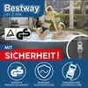 A couple relaxing in an inflatable hot tub outdoors. Produktbild-Vorschau