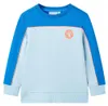 vidaXL Kinder-Sweatshirt Knallblau und Hellblau 128 Produktbild-Vorschau 7