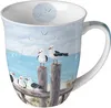 Tasse aus Porzellan Seagulls on the Dock - Möwen am Ufer Produktbild-Vorschau 1