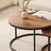 HOMCOM Couchtisch 2er Set, Beistelltische im Industrie-Stil Produktbild-Vorschau 9