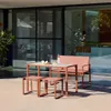 Set tavolo da giardino incastrabile in acciaio e textilene Anteprima dell’immagine prodotto 3