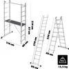 Trabattello a scala in alluminio KADAX 370 cm Anteprima dell’immagine prodotto 3