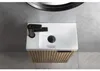 Sapho AGOS wastafel van gietmarmer, zonder overloop, 40x22 Productafbeelding-voorbeeld 4