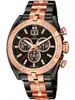 A close-up studio shot of a Jaguar chronograph watch with a black dial and rose gold accents. Náhled obrázku produktu