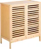 BELIANI Sideboard Hellbraun aus Bambusholz Schuhschrank mit Produktbild-Vorschau 1