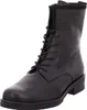 A black leather lace-up boot. Produktbild-Vorschau