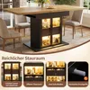 okwish Ausziehbarer Esstisch mit Glas-Schiebetüren und LED, Produktbild-Vorschau 6
