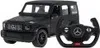 A black remote-controlled Mercedes-Benz G63 AMG toy car with a remote control. Náhľad obrázku produktu
