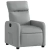 vidaXL Fauteuil relax gris clair Tissu Voir les images du produit 1