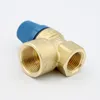 A close-up studio shot of a brass valve with a blue cap, set against a white background. Náhľad obrázku produktu