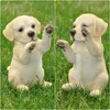 Figurine décorative de jardin Labrador chiot Voir les images du produit 3