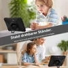 A split image showing a child and a mother with her daughter interacting with a tablet device protected by a case. Produktbild-Vorschau