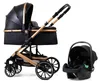 Pixini Kinderwagen Kalani 3in1 gold/schwarz (inkl. Produktbild-Vorschau 1
