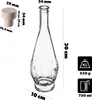 KADAX Glasflaschen 750ml, 1 Stück, leere Likörflaschen mit Produktbild-Vorschau 3