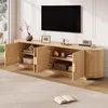 Szafka pod telewizor Merax z 4 drzwiami, niska szafka pod Podgląd zdjęcia produktu 4