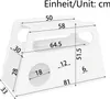 Sideboard, Moderner weißer Beistelltisch mit Produktbild-Vorschau 5