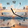Wanduhr aus Glas mit Motiv Strand Sonnenuntergang- 30 x 30 Produktbild-Vorschau 1