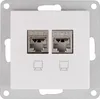 Netzwerk-Dose McPower "Flair", CAT6A, vollgeschirmt, UP, Produktbild-Vorschau 1