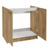 Stamar | Küchenschrank, mit Spülbecken, 80 cm, Eiche Gold, Produktbild-Vorschau 6