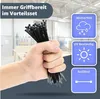 500x Kabelbinder schwarz Set kurz lang reißfest UV Produktbild-Vorschau 5