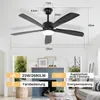 ZMH Ventilateur de plafond avec éclairage Silencieux Voir les images du produit 5