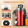 7MAGIC Entsafter für Obst und Gemüse in Edelstahl, 400W Produktbild-Vorschau 9