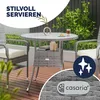 CASARIA® Tavolo Rotondo da Giardino Polyrattan Ø 80 Piano Anteprima dell’immagine prodotto 4