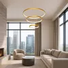 MasterLED Pendelleuchte 3 Ringe Gold, 77W 10000lm Ultra Produktbild-Vorschau 7