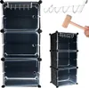 Scarpiera Iso Trade 44,5 x 93 x 30 cm nera Anteprima dell’immagine prodotto 1
