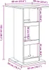 vidaXL Tavolo da bar con ripiani in legno vecchio 60x60x102 Anteprima dell’immagine prodotto 8