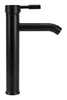 A black faucet on a white background. Anteprima dell’immagine prodotto