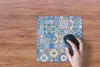 MuchoWow® Mauspad Mousepad Muster - Blau - Formen 30x30 cm Produktbild-Vorschau 3