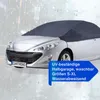 A silver car covered with a dark blue car cover, with rain effects. Anteprima dell’immagine prodotto