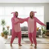 Pyžamo Onesie Kigurumi Převlek Kostým Pink Stitch XL: Náhled obrázku produktu 9