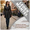 Damen Ledermantel Trenchcoat echtleder Mantel aus Lammnappa Produktbild-Vorschau 2
