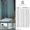 Faltbar Duschkabine Eckeinstieg 80x80x185cm Falttür mit Produktbild-Vorschau 2