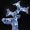 A close-up shot of a lighted reindeer decoration. Produktbild-Vorschau