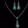 3-Tlg. Damen Schmuckset "Türkis" Collier Halskette Hochzeit Produktbild-Vorschau 1