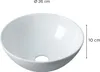 Lavabo da appoggio FILO L.26 x H.10 x P.26 cm tondo bianco Anteprima dell’immagine prodotto 2
