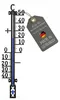 67cm XXL Außenthermometer Analog Kunststoff Schwarz Produktbild-Vorschau 7