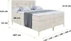 ALTDECOR Boxspringbett mit Gold Füßen, Matratze und Produktbild-Vorschau 6