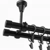2-läufig 180 cm Doppelte Decken-Gardinenstange Metall 19 mm Produktbild-Vorschau 5