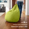 Green Bean® Sitzsack mit Rückenlehne "Drop" 60x60x90cm - Produktbild-Vorschau 8