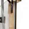 Close-up view of a wooden attic ladder mechanism with a spring. Produktbild-Vorschau