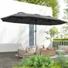 Outsunny Parasol de jardin extšŠrieur, parasol double Voir les images du produit 7
