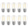 10 x LED Filament Tropfen Glühbirne 2W = 25W E27 klar Produktbild-Vorschau 1