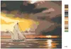 Zuty - Malen nach Zahlen - SEGELSCHIFF UND SONNE HINTER DEN Produktbild-Vorschau 3